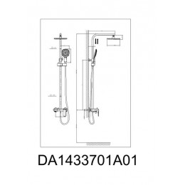 Душевая система DK Berlin Tourto (DA1433703A01)