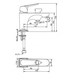 Смеситель для ванны и душа ESKO "New York" (NY 53)