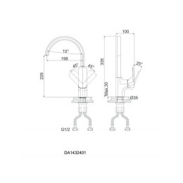 Смеситель для кухни DK Berlin Kunste (DA1432413)