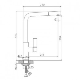 Смеситель для кухни Haiba (HB70501-14)