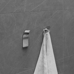 Крючок одинарный Lemark SMOOTH LINE для полотенец и халатов, хром (9711001)