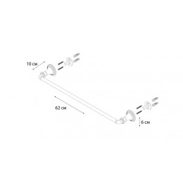 Полотенцедержатель FIXSEN Best трубчатый (FX-71601A)