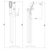 Смеситель для ванны Lemark Melange (LM4944CW)