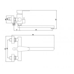 Смеситель для ванны и душа ESKO "Orlando" (OL 31)