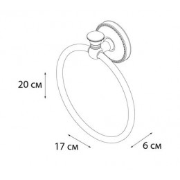 Полотенцедержатель кольцо FIXSEN ADELE (FX-55011)