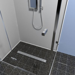 Душевой лоток TIMO Drain Protect 800 с вставкой DR20, сатин (DP20800-DR20800)