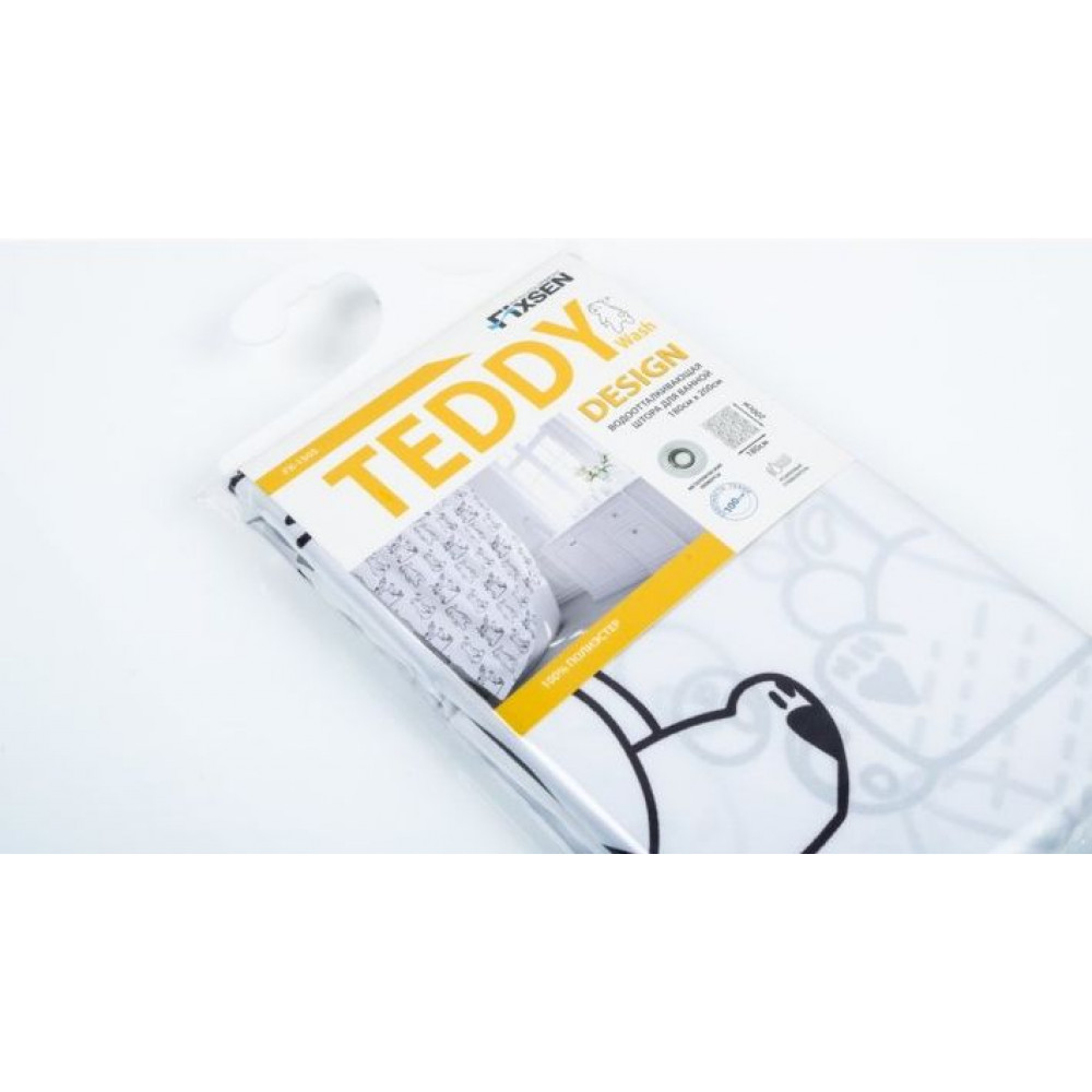 Шторка для ванной Fixsen Teddy Wash  (FX-1505)