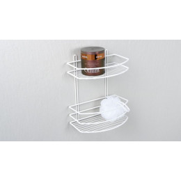 Полка Fixsen овальная двухтажная белая (FX-720W-2)