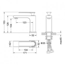 Смеситель для раковины Timo Anni (2761/03F) черный