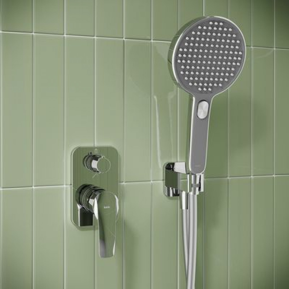 Душевая система IDDIS Optima Home с тропическим и ручным душем, глянцевый хром (OPHSB02i67)