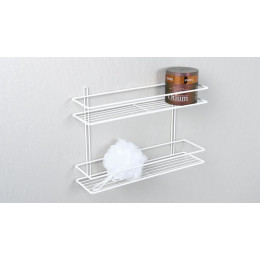 Полка Fixsen прямая двухэтажная белая (FX-730W-2)