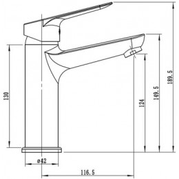 Смеситель ESKO "Kazan" для раковины (KZ26M)