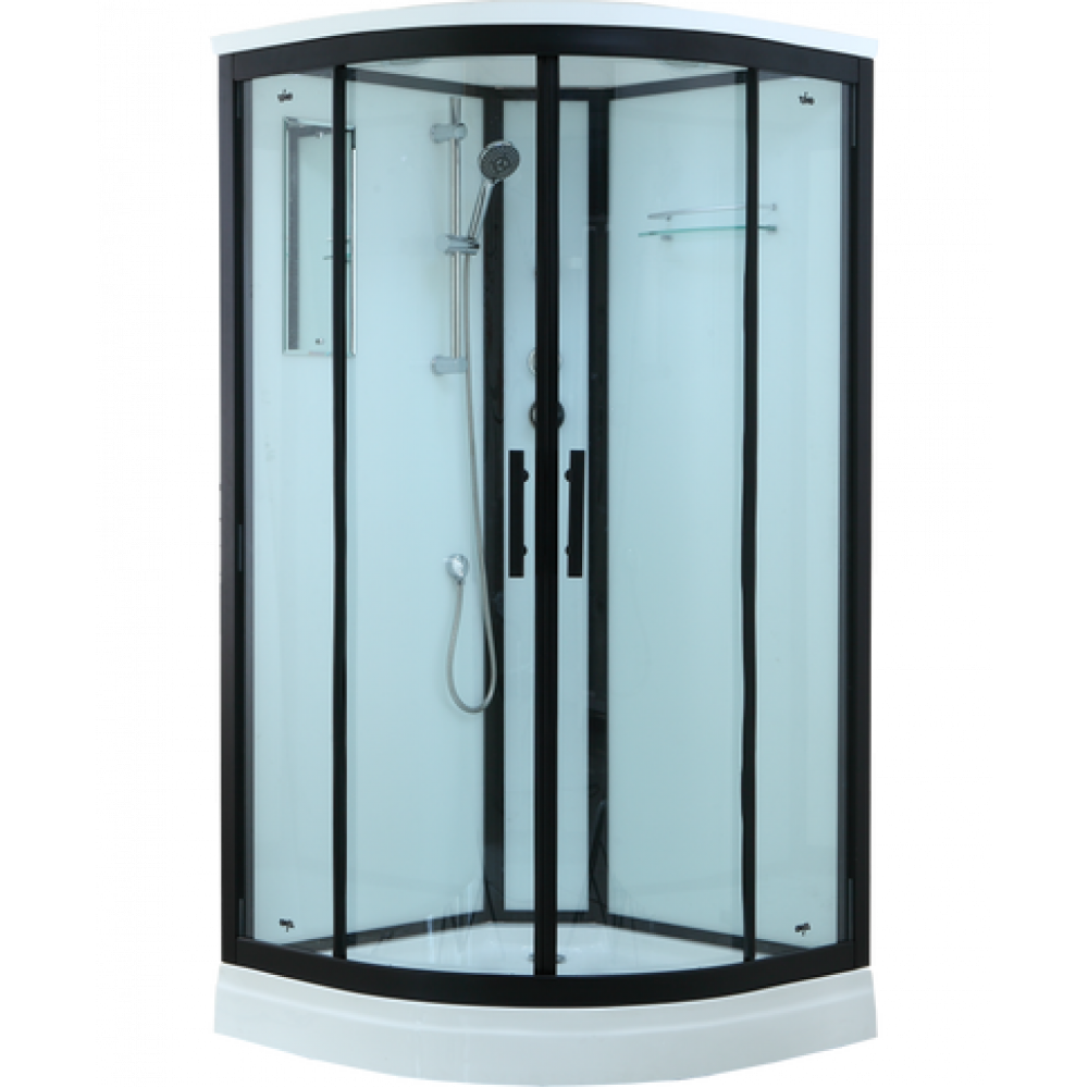 Душевая кабина Timo Standart Black 90*90*220  (T-6609B)