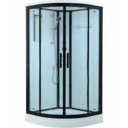 Душевая кабина Timo Standart Black 90*90*220  (T-6609B)
