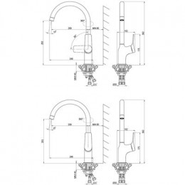 Смеситель Lemark Ortus для кухни (LM11305C)