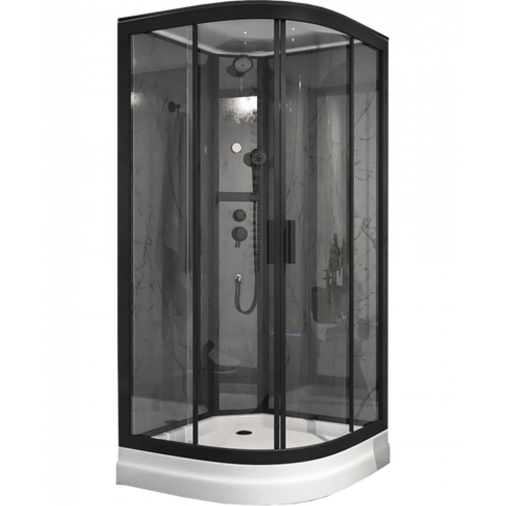 Душевая кабина Timo Premium ILMA Black 90*90*222 (ILMA909B)