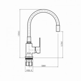 Смеситель для кухни FASHUN сатин/бежевый (A54101-15)
