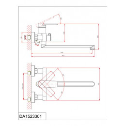 Смеситель для ванны с душем DK Bayern.Fürth (DA1523308)
