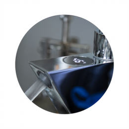 Смеситель для умывальника FASHUN с электронным дисплеем хром (A4020)