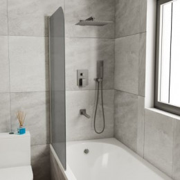 Душевая система для ванны и душа DK встраиваемая с изливом серый графит Bayern.Liszt (DA1515606A04)