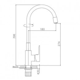 Смеситель для кухни Haiba (HB70112-7)