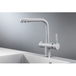 Смеситель для кухни GRANULA (2088, АЛЮМИНИУМ)