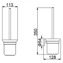 Ерш для туалета Timo Saona (13061/18)