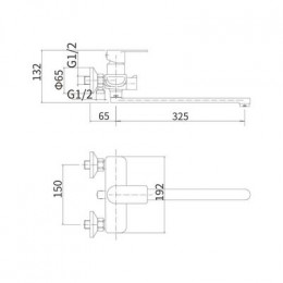 Смеситель для ванны FASHUN (A52219)