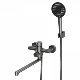 Смеситель для ванны с длинным поворотным изливом RUSH Melos (SUS1101-51Grey)