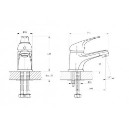 Смеситель для раковины RUSH Corsica (CO4240-11)