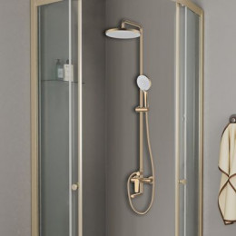 Душевая система, матовое золото, D&K Bayern.München (DA1563707B18)