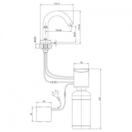 Дозатор для жидкого мыла Lemark Project  бесконтактный (LM4644CE)