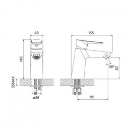 Смеситель для раковины IDDIS Cloud (CLOSB00i01)