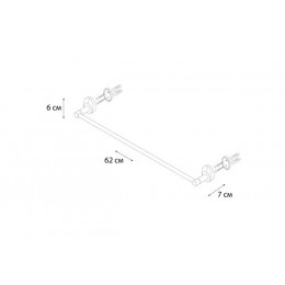 Полотенцедержатель FIXSEN Europa трубчатый (FX-21801)