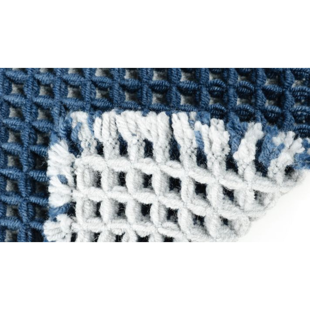 Коврик для ванной Fixsen Soft, синий, 1-ый (40х60 см), (FX-4001C)
