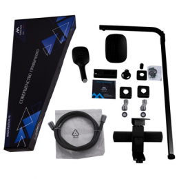 Душевая система, черная, FASHUN (A52402-7)