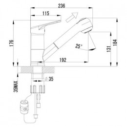 Смеситель для кухонной мойки Lemark Luna (LM4150C)