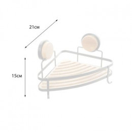 Полка Fixsen угловая одноэтажная черная-дерево Magic (FX-940B-1)