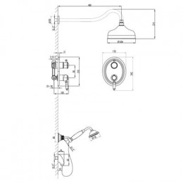 Душевая система Lemark Villa (LM4829C)