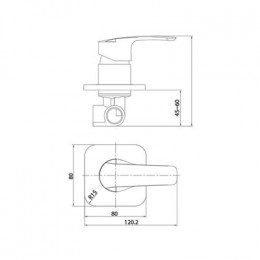 Встраиваемый смеситель с одним выходом IDDIS Ray (RAYSB00i66)