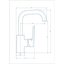 Смеситель для раковины ESKO "Lagos Black" (LG26MB)