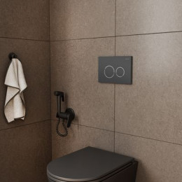 Клавиша смыва, графит, D&K Bayern (DB1529006), инсталляция DI8050127