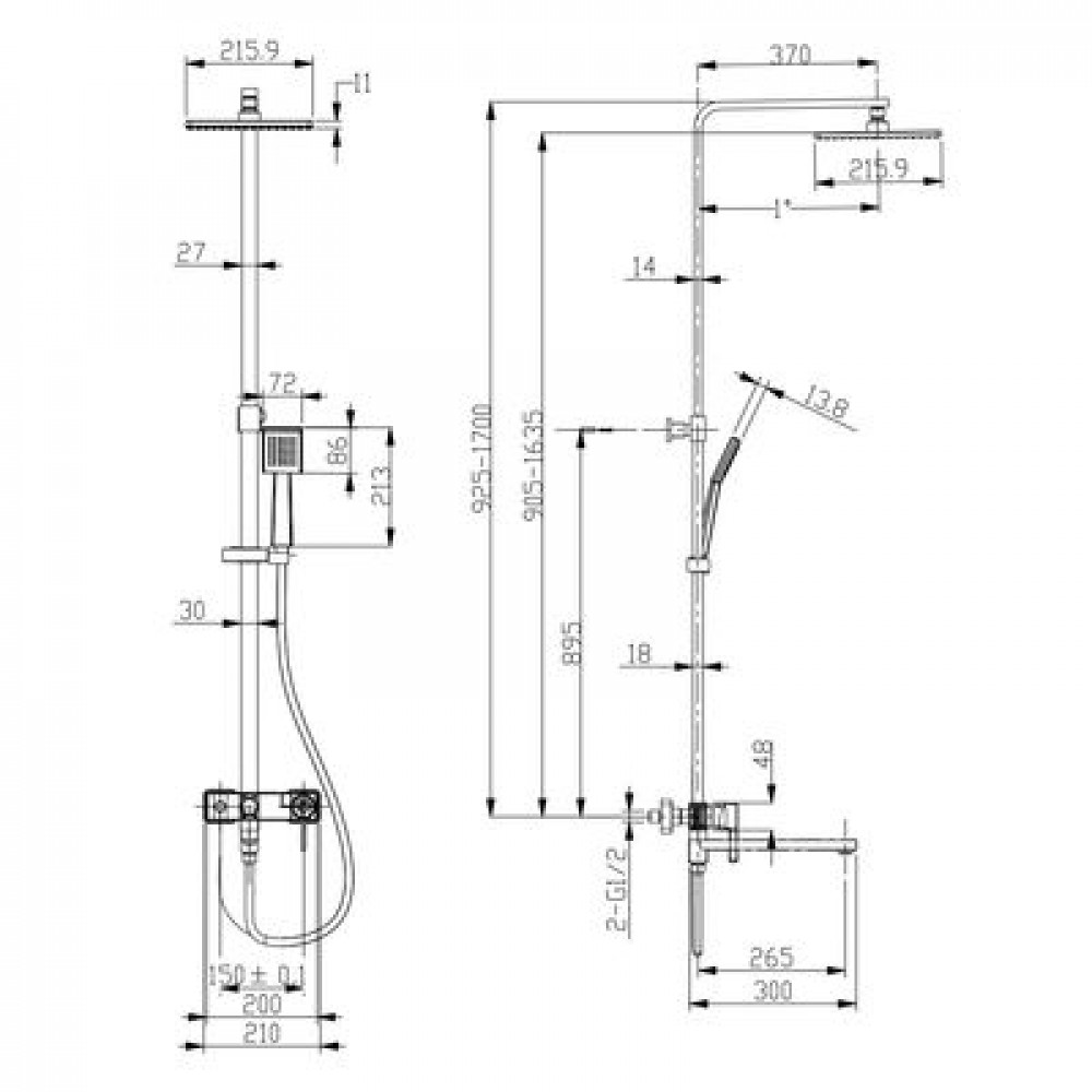 Душевая система Lemark Tropic (LM7004СS)