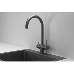 Смеситель для кухни GRANULA (7104, ГРАФИТ МАТОВЫЙ)