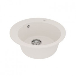 Кухонная мойка Lemark SULA 500 врезная круглая из кварцгранита цвет: Жасмин  (9910004)