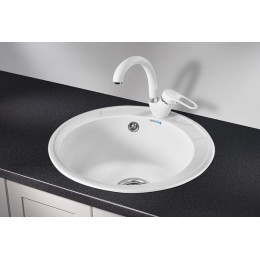 Кухонная мойка GRANULA Standart (4802, БЕЛЫЙ)