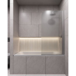 Шторка для ванны поворотная на монопетле, 1400*700, стекло матовое 6 мм, Timo TCM-70/02F-6 (T30)