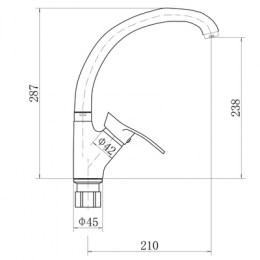 Смеситель для кухни FASHUN (A4028)