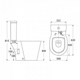 Унитаз-компакт IDDIS Calipso (CAL2DSEi24)