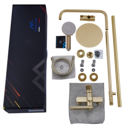 Душевая система с изливом, бронза, FASHUN (A52401-21)